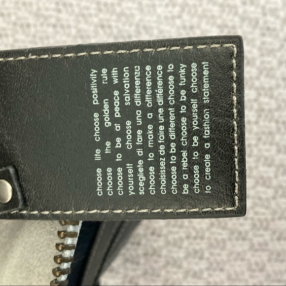 MATT & NAT Folding  Bag with Buckle Zippers Pockets Clutch - Picture 7 of 9